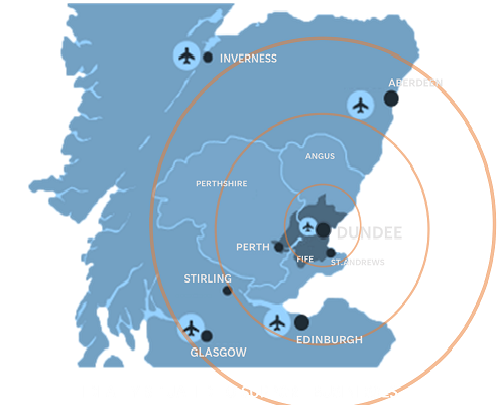 Map Scotland Airports