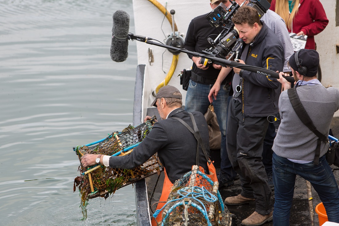 Crew on location in Fife